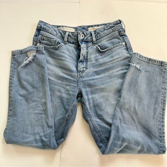 Anthropologie Pilcro Ultra High-Rise Slim Straight Distressed Jeans Size 27 - Picture 13 of 14